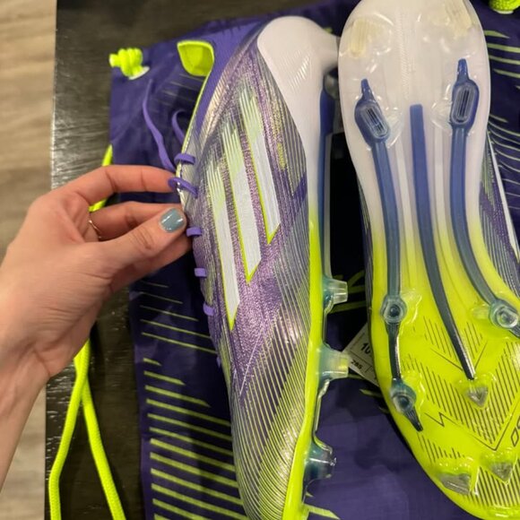 MEN'S ADIDAS F50 ELITE FG FIRM GROUND OUTDOOR SOCCER OUTDOOR CLEATS - 10.5 - Picture 2 of 5